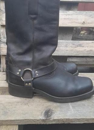 Шкіряні байкерські чоботи harness / козаки gringos (р. 45)