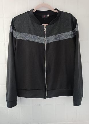 Красивая женская спортивная кофта на молнии zip большого размера