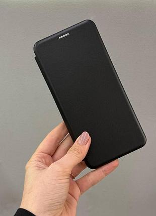 Защитный чехол-книжка для samsung a07, качественный чехол-книжка для телефона samsung a07 с защитой экрана (черный)
