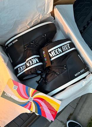 Moon boot  black/white 6