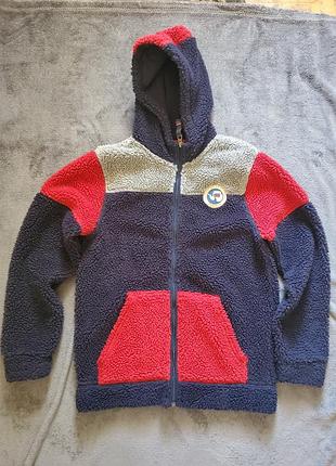Худи флисовая, шерпа, тедди napapijri. xs /160 cm