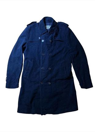 Чоловіче двобортне пальто тренч vintage fiftyfive «james dean replica» limited edition л-хл