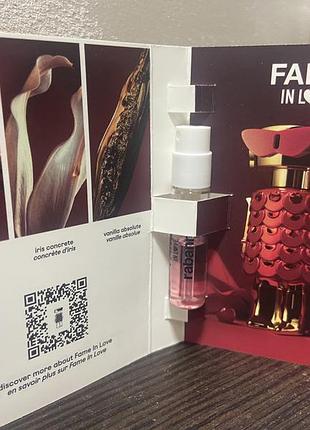 Пробник парфумів rabanne fame in love 1.5 мл