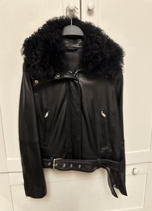 Шкіряна куртка zara, р.м