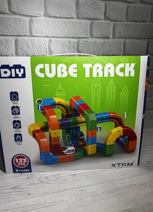 Магический 3d-трек cube track 537-201, 123 детали,трек с электропоездом usb