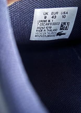 Lacoste шкіряні кросівки кеди 43 4