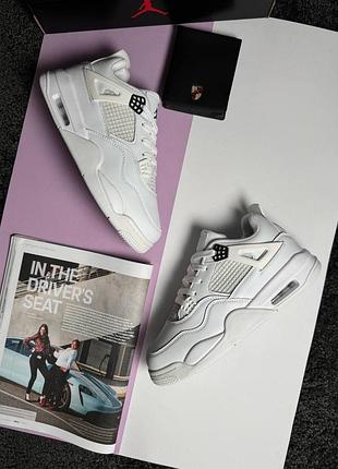 Жіночі кросівки nike air jordan 4 w retro white