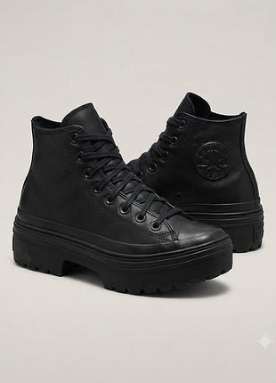 Кожані кеди converse chuck taylor all star lugged heel platform 38-38,5 (25.5 см) оригінал
