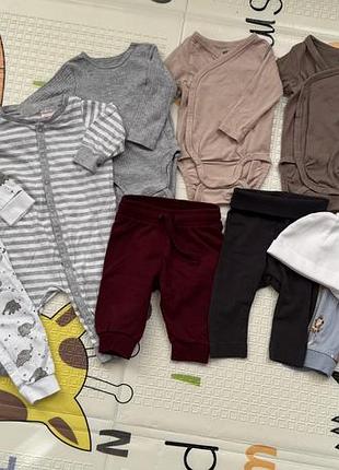 Лот h&m 62р чоловічки боді