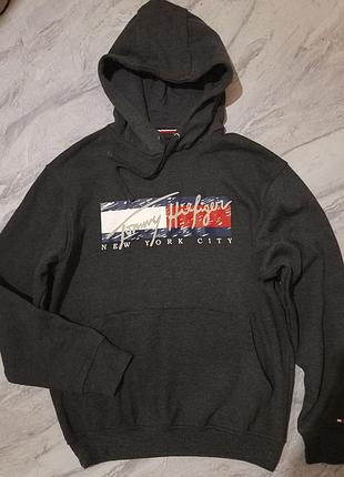 Tommy hilfiger худи, толстовка на флиссе оригинал