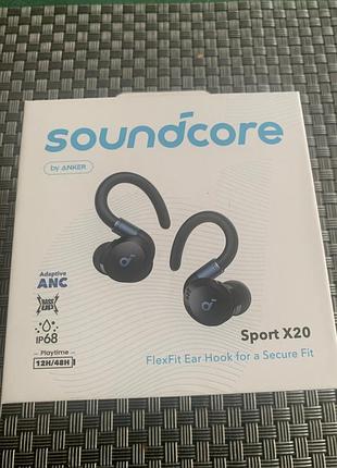 Навушники soundcore sport x20 з активним шумозаглушенням