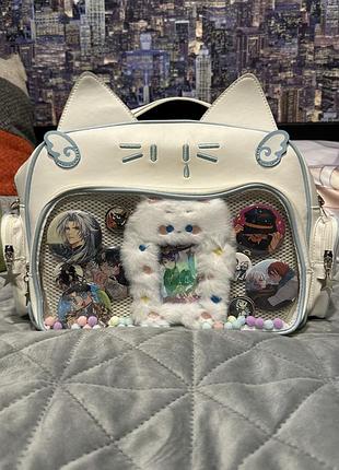 Itabag ітабег у вигляді кота(зі значками!)
