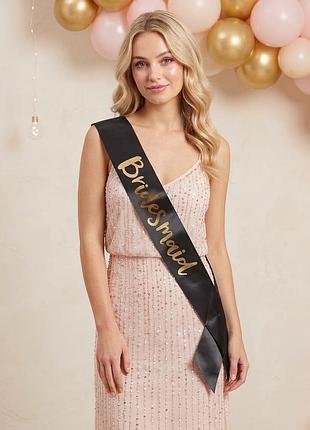 Стрічка на дівич-вечір для подружок нареченої bridesmaid лента на девичник 12218