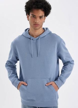 Худі светр бренду jack&jones сіро-блакитного кольору.