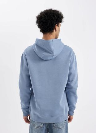 Худи свитер бренда jack &amp;jones серо-голубого цвета. 2