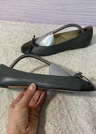 Navyboot кожаные женские туфли балетки р 39 25см