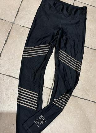 Чорні спортивні лосини легінси h&m sport, розмір s-m