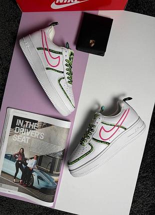 Nike air force 1 '07 prm worldwide pack white pink