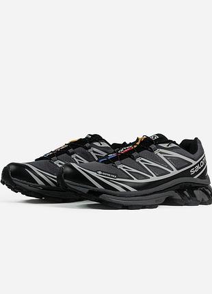 Salomon xt-6 grey soft ground black gore-tex 2