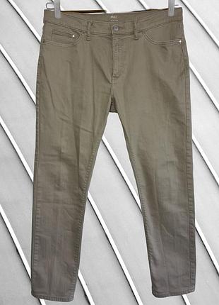 Чоловічі бежеві джинси slim fit m&s w36 l31 52 54 маркс енд спенсер стрейчеві завужені бежеві джинси m&s slim fit w36 l31
