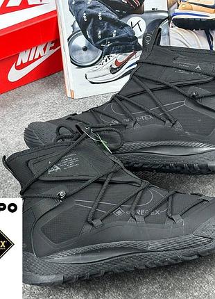 ❄️ кросівки nike acg terra antarctic gore tex all black хутро