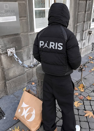 Пуховик jordan × psg puffer jacket 2