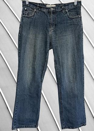 Чоловічі темно-сині прямі джинси identic denim w38 l30 54 56 айдентік денім сині джинси прямого крою identic w38 l30