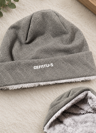 Шапка зимняя на меху бине