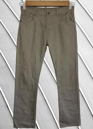 Жіночі коричневі прямі джинси denim co w34 l32 xl 48 50 денім ко бежеві джинси прямого крою базові denim co w34 l32 xl