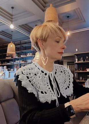 Накладний комірець для жінок, ручна робота,