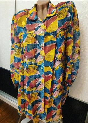 Блуза накидка туника рубашка мини платье hand made