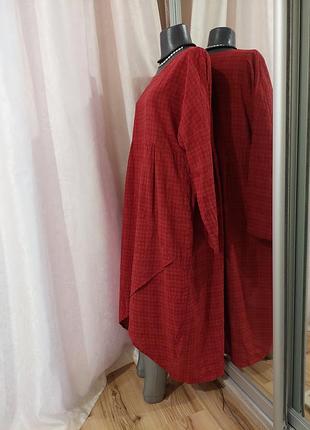 Котоновое с карманами платье 👗 2