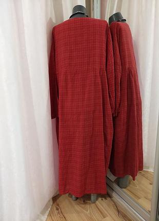 Котоновое с карманами платье 👗 3