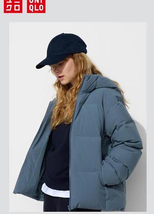 Теплый бесшовный пуховик seamless uniqlo