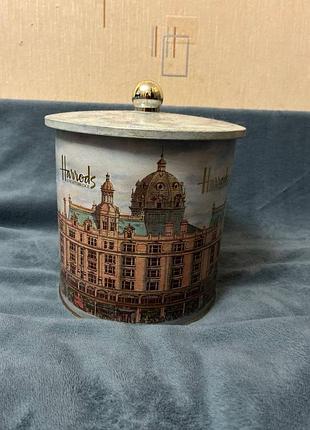 Банка с крышкой для хранения печенья harrods knightsbridge