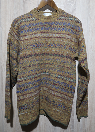 Светр st. michael  marks & spencer fair isle вовна розмір м