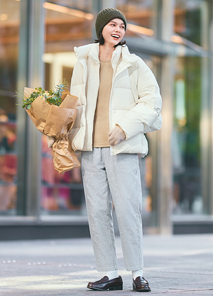 Пуховая куртка powder soft uniqlo 3