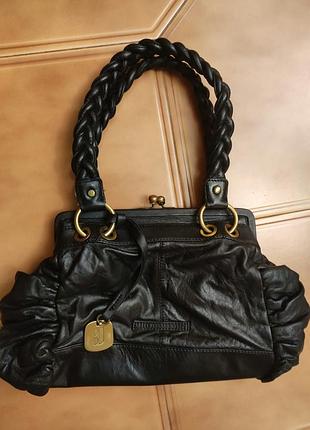 Сумка шкіряна betty jackson.black