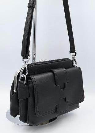 Сумка женская кожаная polina & eiterou y2660 black