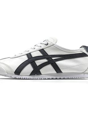 Asics onitsuka tiger white black/асикс оницука тигр белые с чёрным 38 40