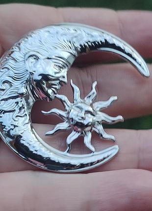 Стильная оригинальная брошь "месяц и солнце" 🌙 ☀️ 5