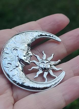 Стильная оригинальная брошь "месяц и солнце" 🌙 ☀️ 6