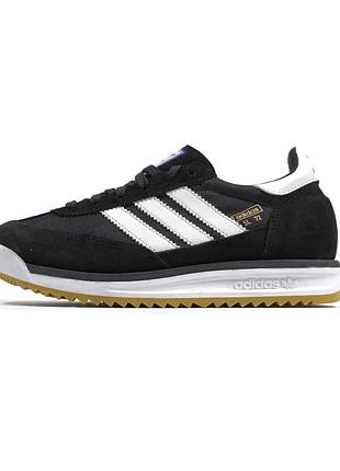 Adidas sl 72 black white gum/адидас сл 72 чёрные с белым 38 39
