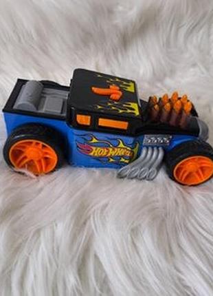 Машинка для хлопчика hot wheels вогнений спалах bone shaker різнокольорова