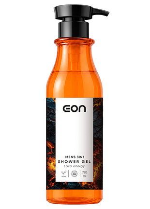 Eon чоловічий гель для душу 3 в 1 lava energy, 750 мл