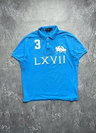 90x vintage винтажная футболка поло polo ralph lauren #3 поло ральф лаурен big pony chief keef size l размер л