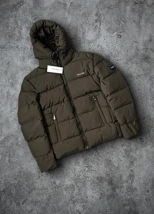Пуховик calvin klein dark green