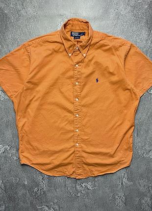 90x vintage винтажная рубашка polo ralph lauren поло ральф лаурен big pony size xl размер хл