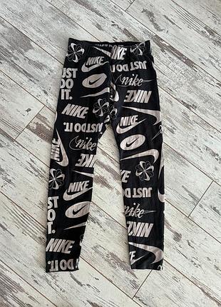 Спортивные лосины 3/4 nike бирка s пот 32 см. можно в виде лосины на 145-152 см