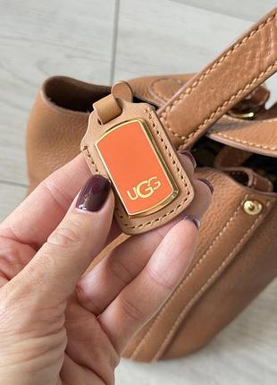 Сумка для жінок ugg руда шкіряна